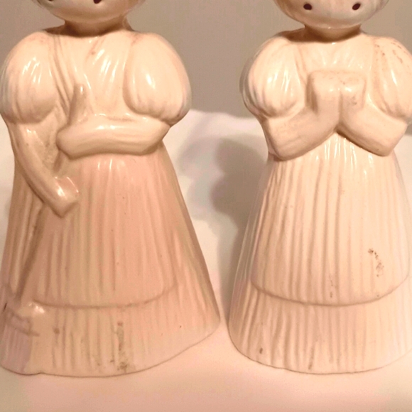 VTG ROB ROY Ceramic CORNHUSK DOLLS/Girls SALT & PEPPER Shaker Set/DECOR EUC - Picture 3 of 10